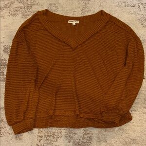 Old Navy Rust V-Neck Sweater